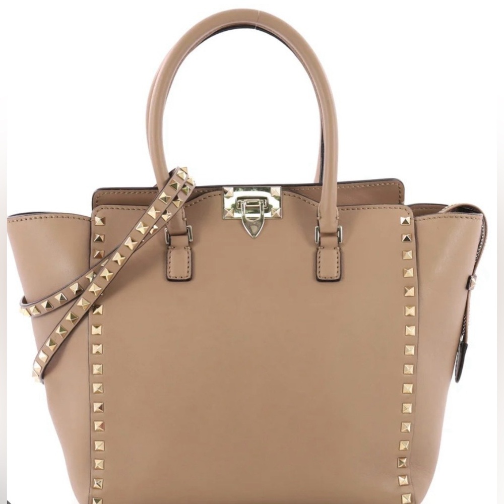 Valentino Rockstud Satchel Tote with Strap NWT